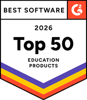 AhaSlides G2 Top 50 Education Products 2026 badge