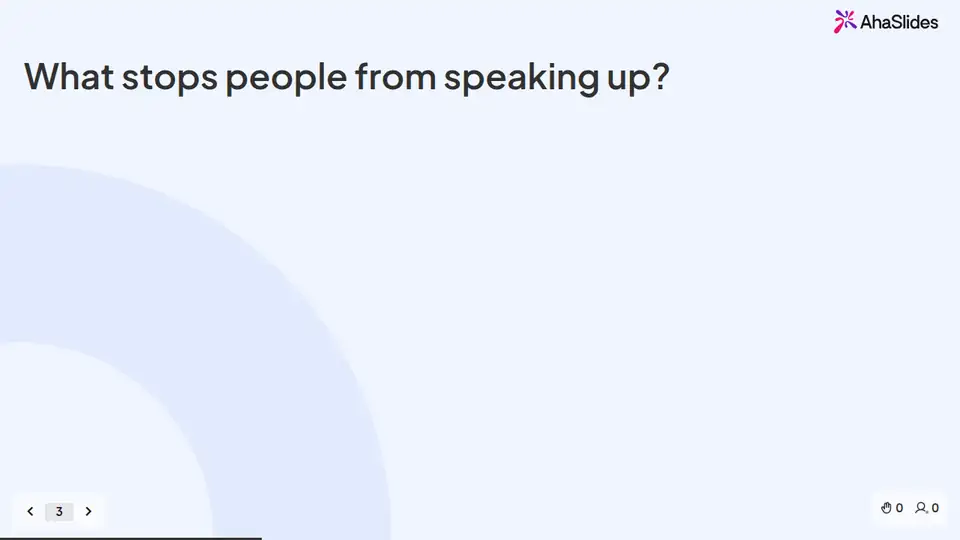 A slide from the Preventing retaliation live session deck