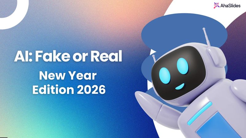 Preview slide from the AI: Fake or Real - New Year Edition 2026
