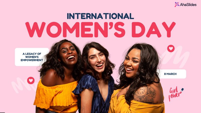 Preview slide from the All about International Women's Day