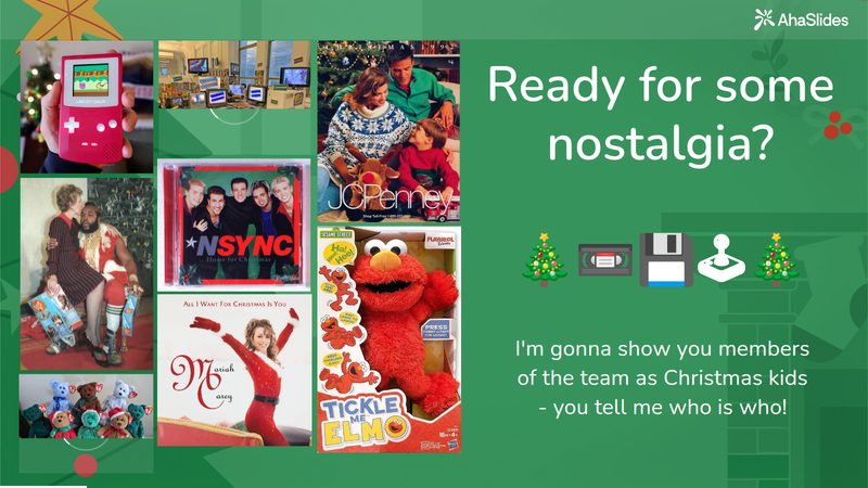 Preview slide from the Christmas Memories Game