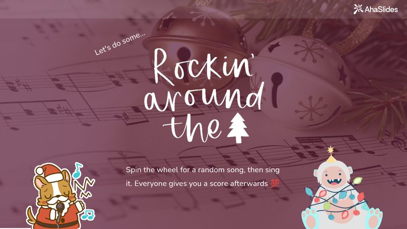 Preview slide from the Christmas Singalong!