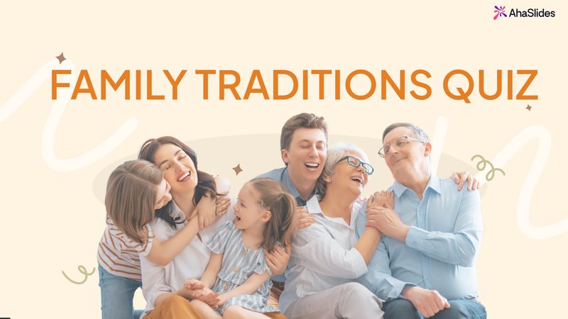Preview slide from the Family Traditions Quiz