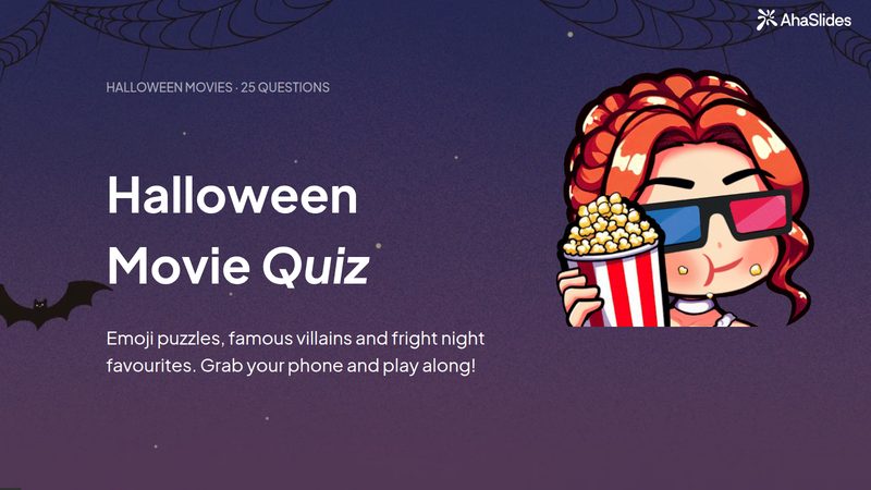 Preview slide from the Halloween movie quiz