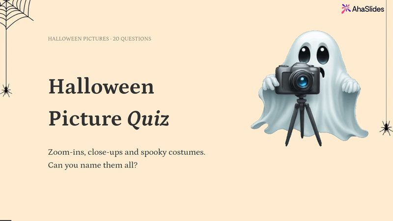 Preview slide from the Halloween picture quiz