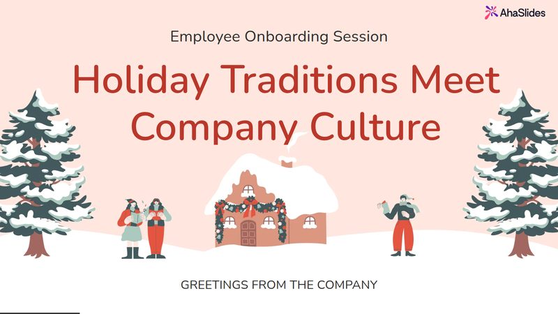 Preview slide from the Holiday Traditions Meet Company Culture