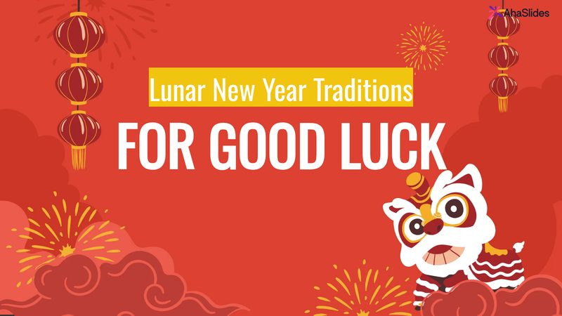 Preview slide from the Lunar New Year Traditions for Good Luck