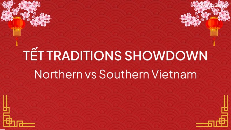 Preview slide from the Tết Traditions Showdown: Northern vs Southern Vietnam