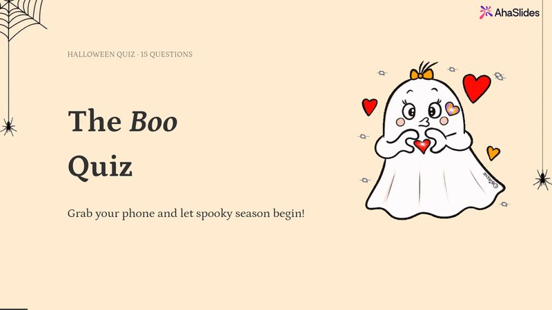 Preview slide from the The Boo Quiz