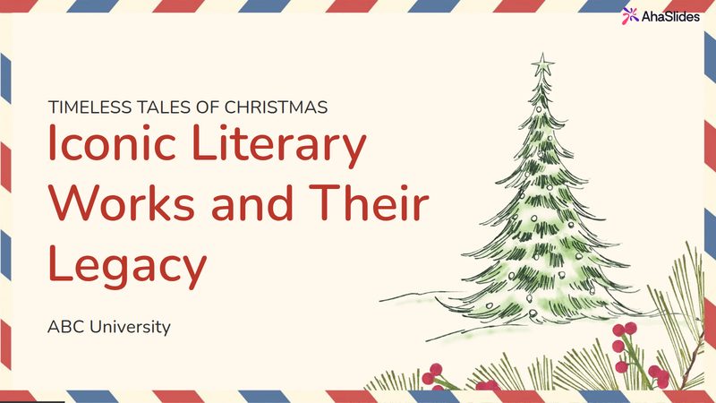 Preview slide from the Timeless Tales of Christmas: Iconic Literary Works and Their Legacy