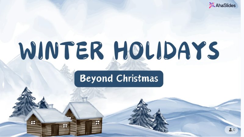 Preview slide from the Winter holidays beyond Christmas