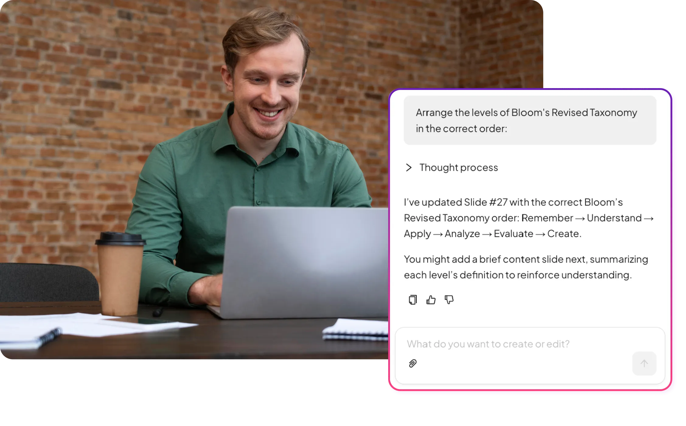 Працэс мыслення штучнага інтэлекту AhaSlides