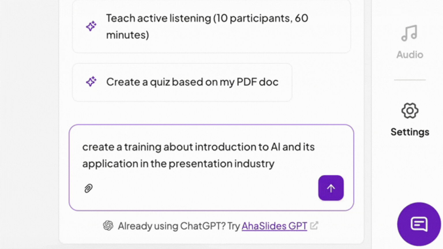 AhaSlides 的在线测验制作器
