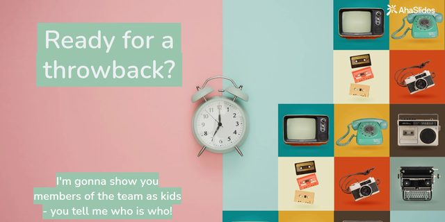 Cover slide of the Team Time Capsule template on AhaSlides