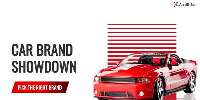Cover slide of the Car Brand Showdown template on AhaSlides