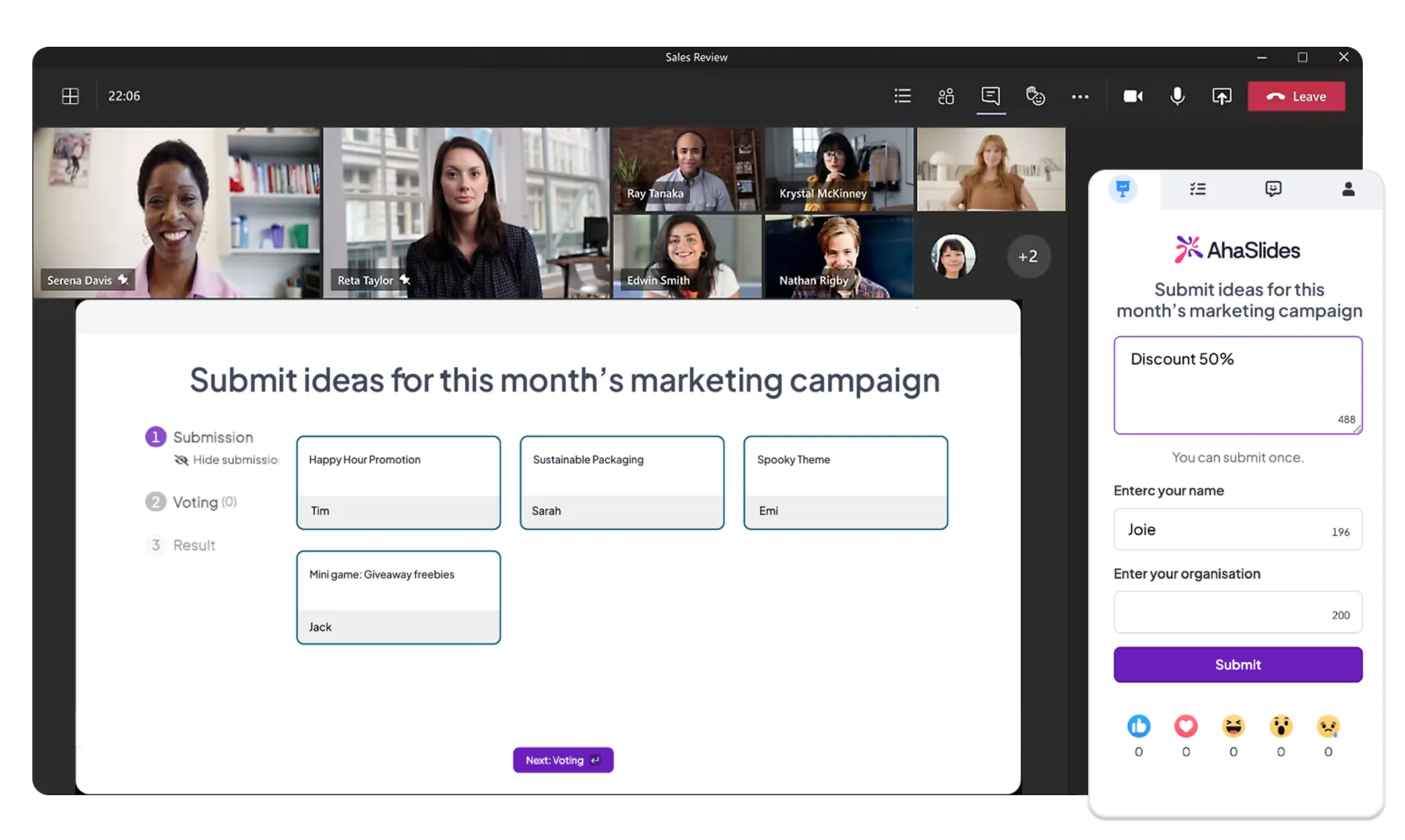Componente aggiuntivo di coinvolgimento all-in-one per Microsoft Teams