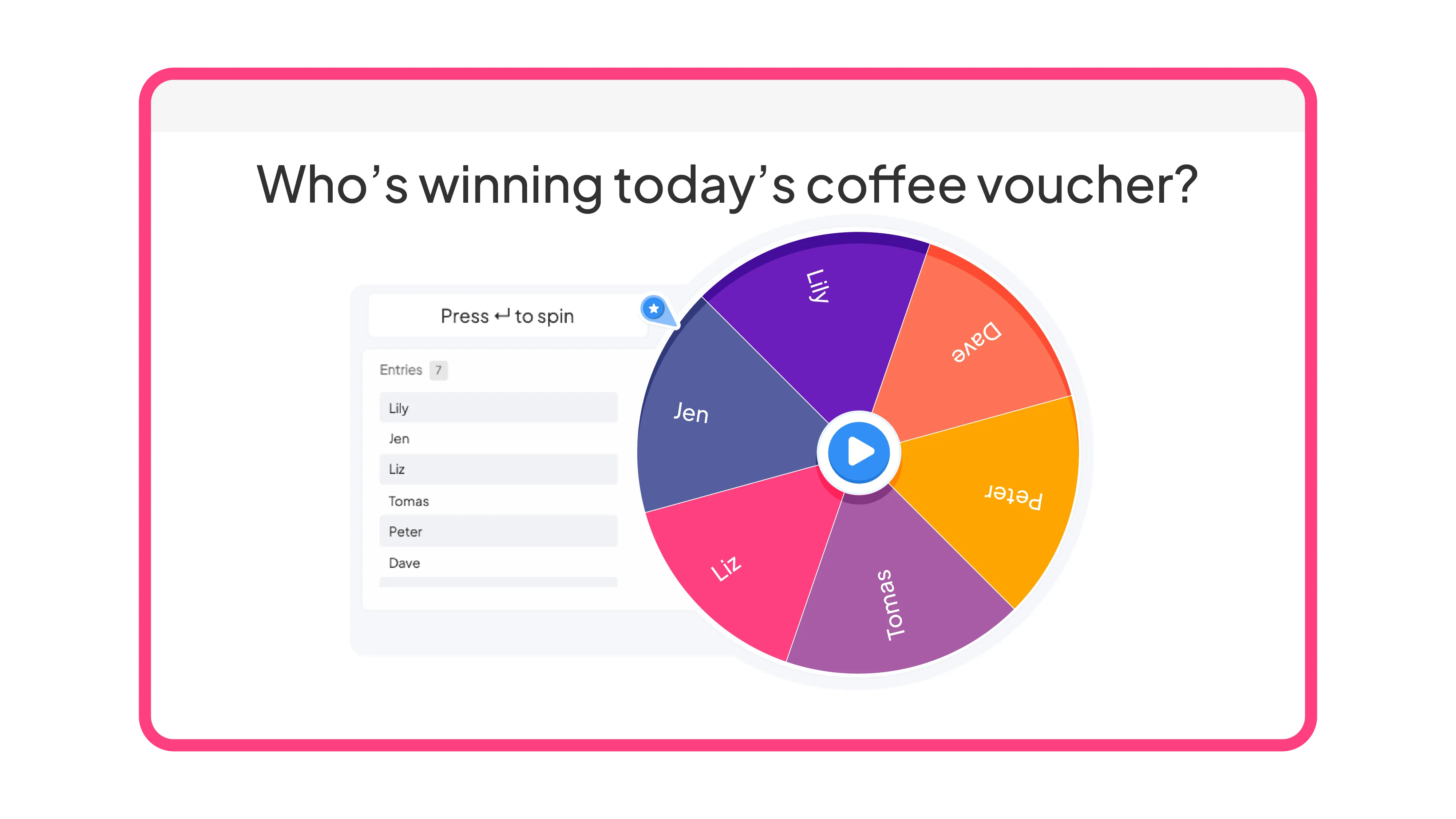 Sukimo ratas, naudojamas kaip darbuotojų įtraukimo veikla