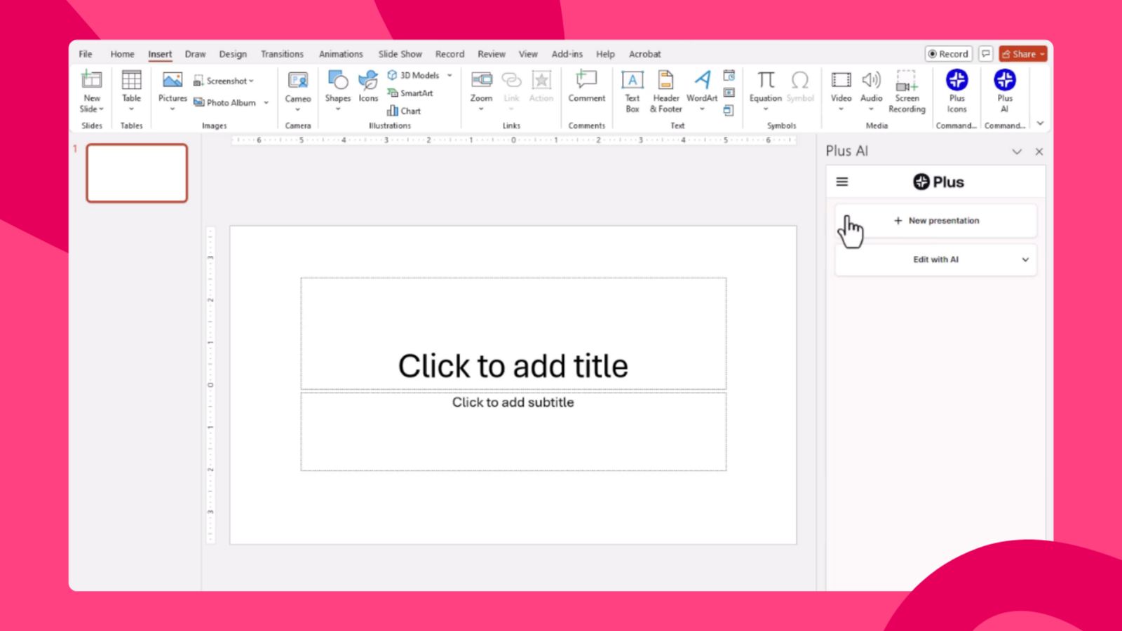 Add-in PlusAI untuk PowerPoint