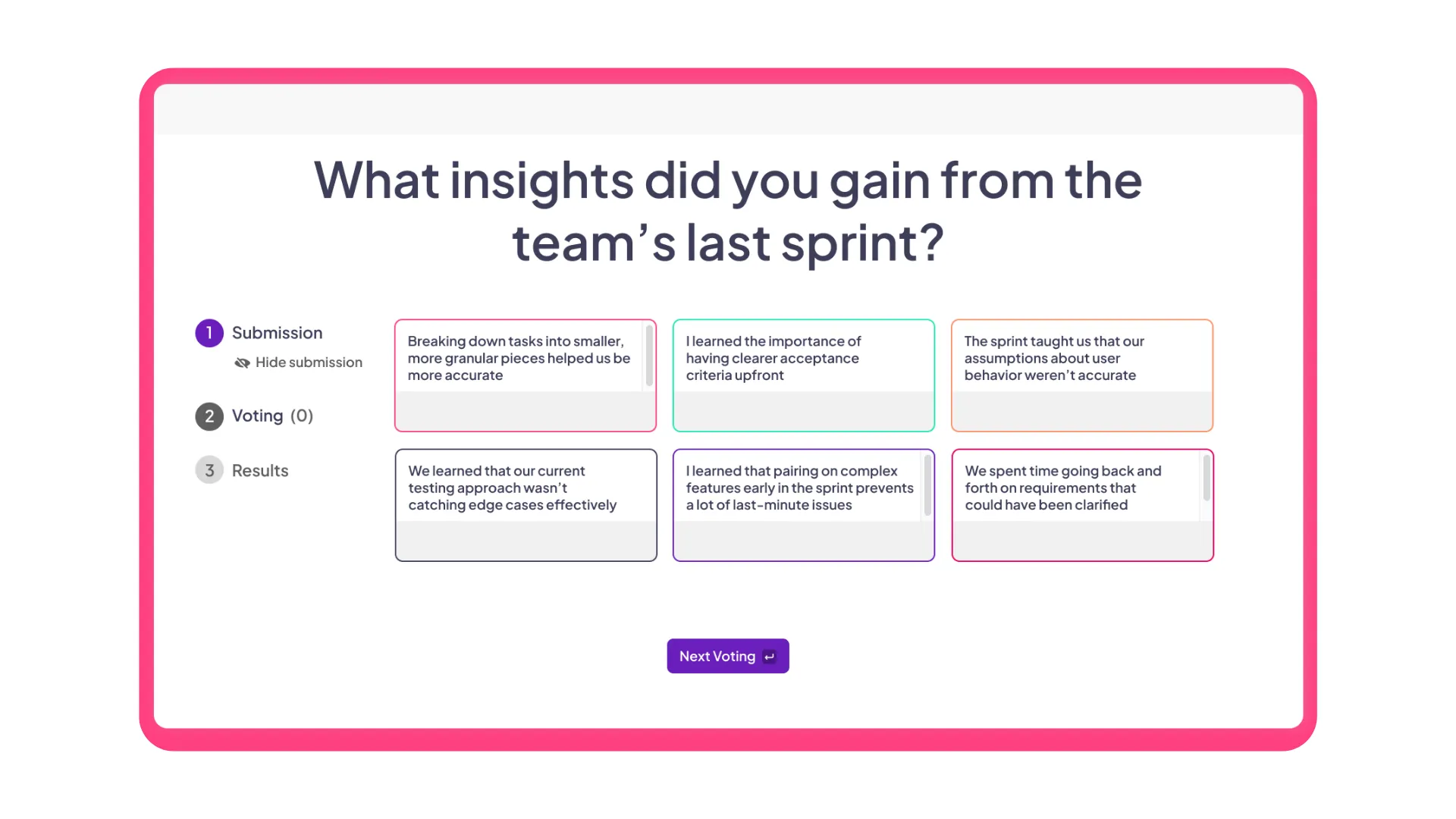 A brainstorm by AhaSlides