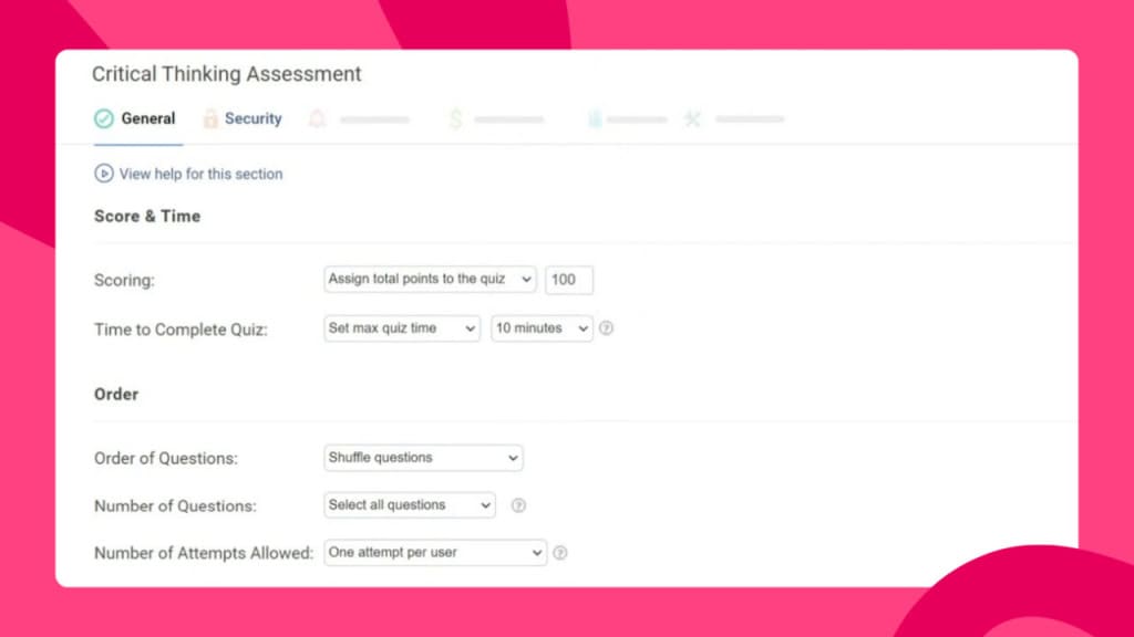 kvíz pre profesionálov na školenie