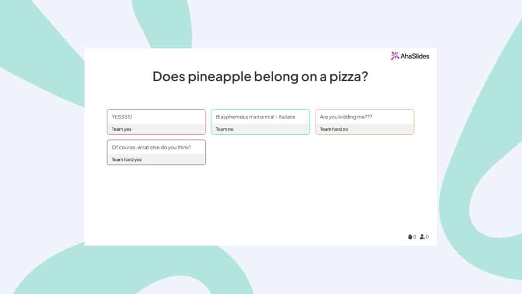 ahaslides open einde dia type