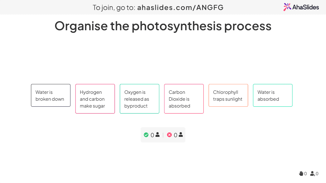 tipo de teste: ordem correta