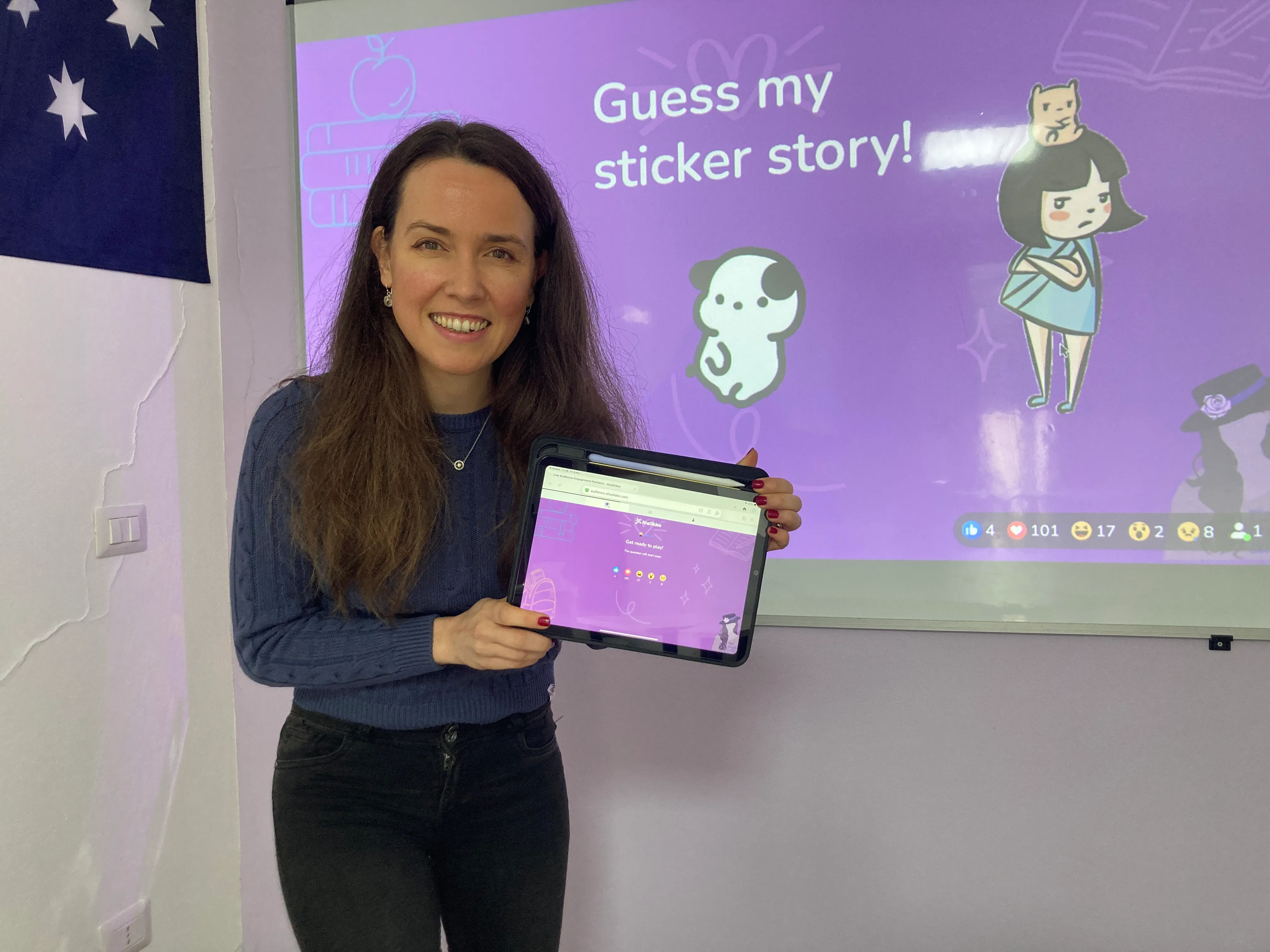 Cómo "The English Lady" —una escuela de idiomas privada en Cerdeña— utiliza AhaSlides para crear lecciones de inglés más atractivas.