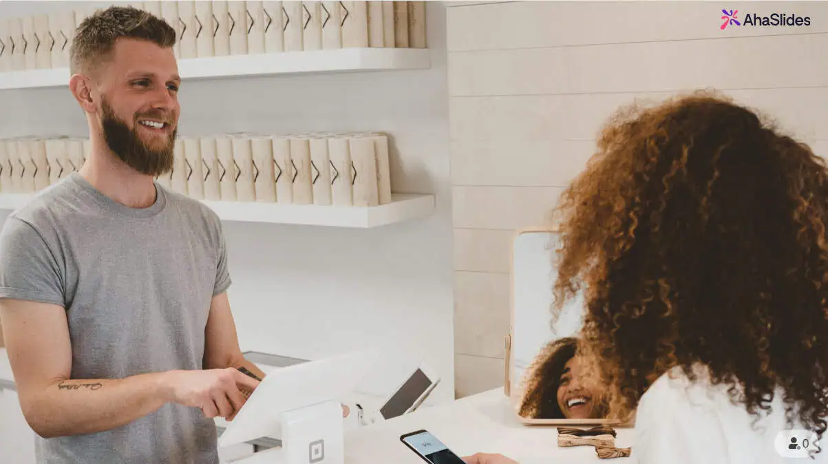 Στιγμιότυπο οθόνης των αποτελεσμάτων της δημοσκόπησης AhaSlides που εμφανίζονται σε μια εμπειρία εκμάθησης λιανικής πώλησης