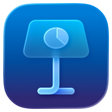Interfața software-ului de prezentări Keynote care prezintă instrumente de editare a diapozitivelor pe Mac