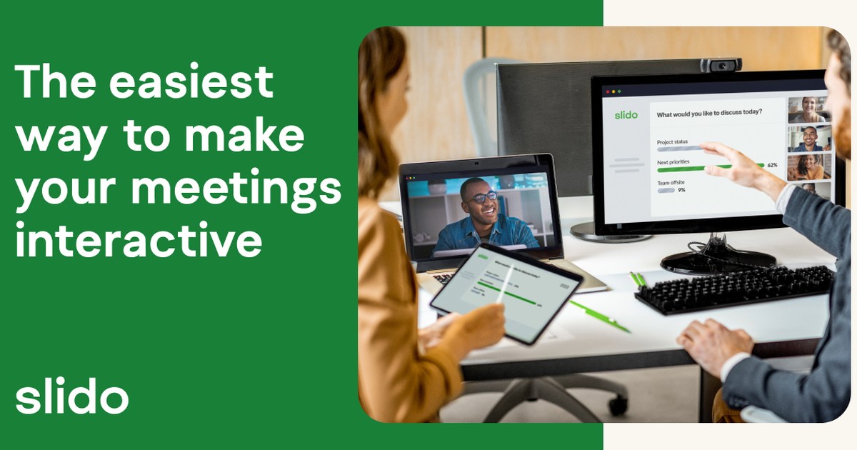 Slido 청중 참여 홈페이지