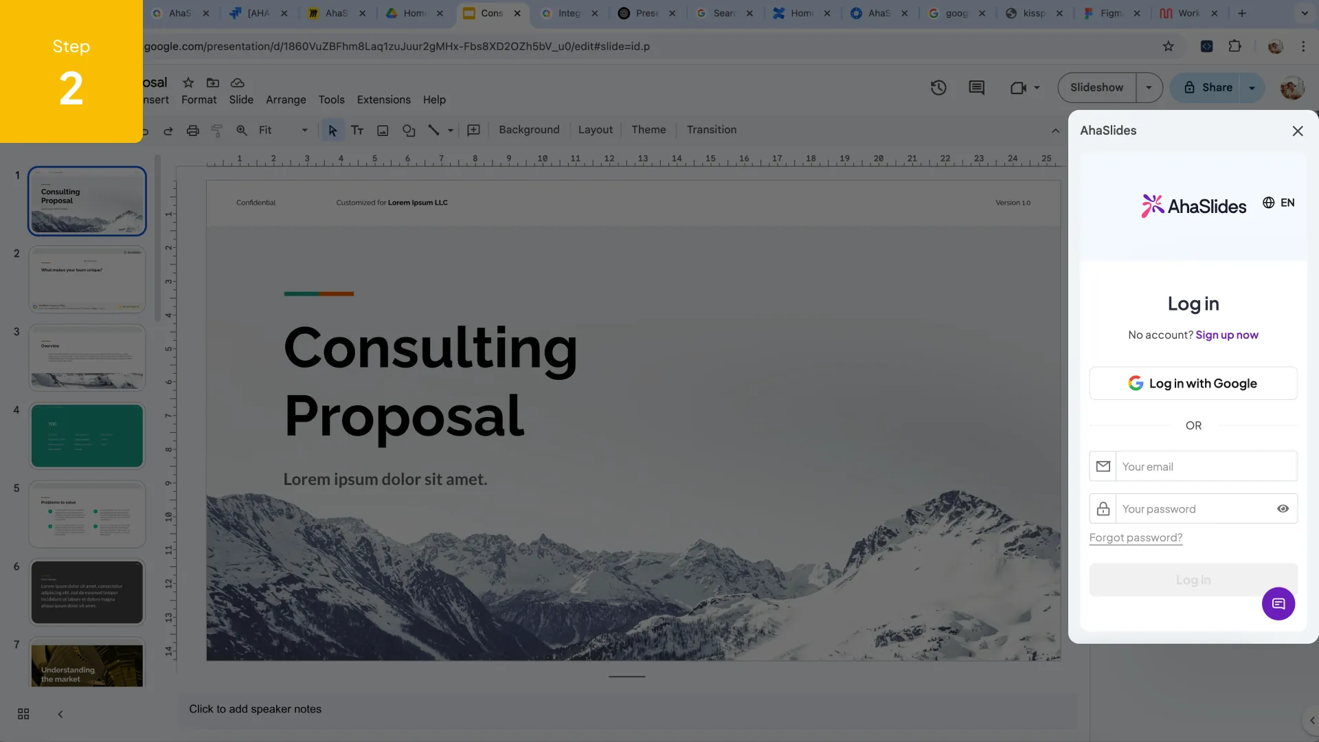 在演示过程中，AhaSlides 会实时显示投票结果。 Google Slides.