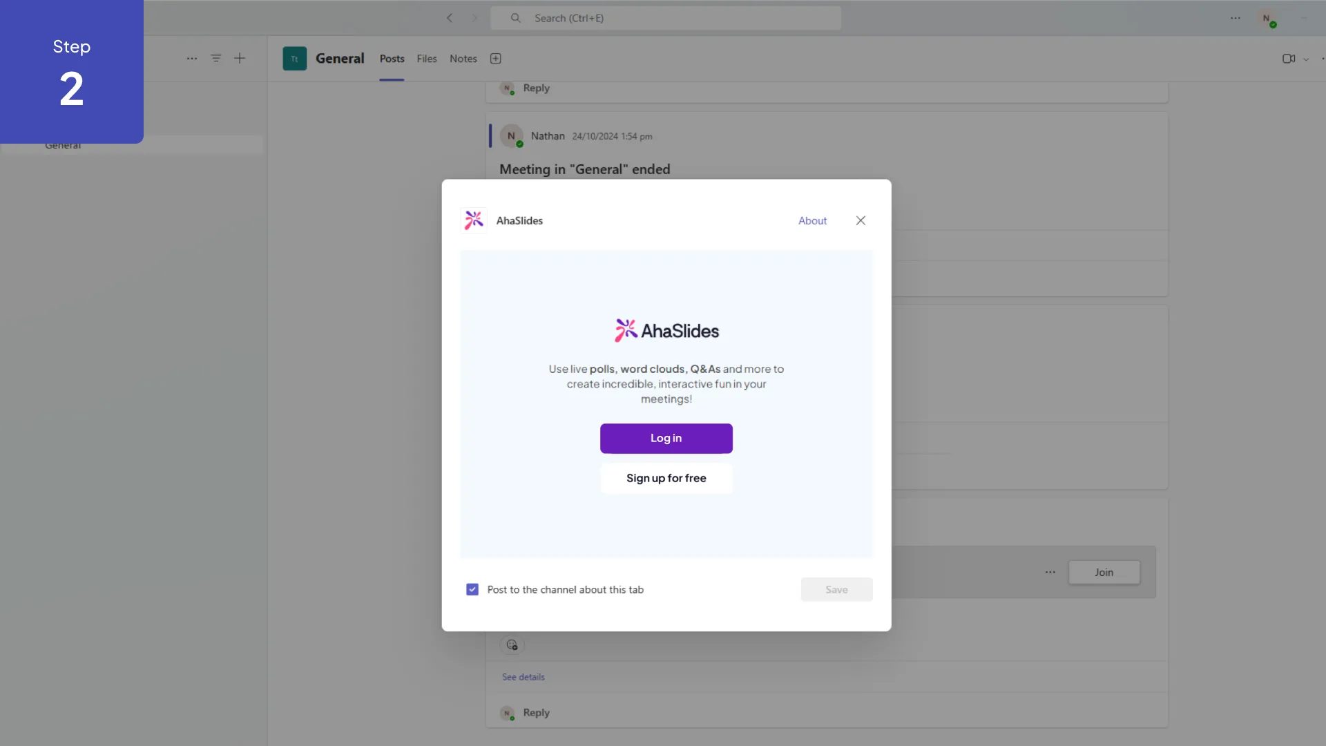 ライブ配信中に表示されたAhaSlidesの複数選択式アンケート結果 Microsoft Teams セッション。