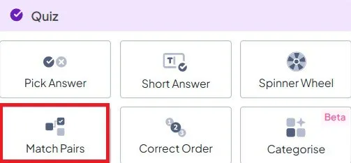 जोड़ी मिलाओ AhaSlides