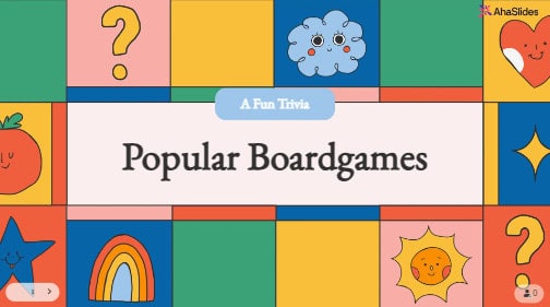 popular boardgames trivia template