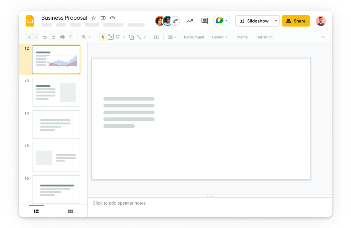 Google Slides - pembuat tayangan slide interaktif