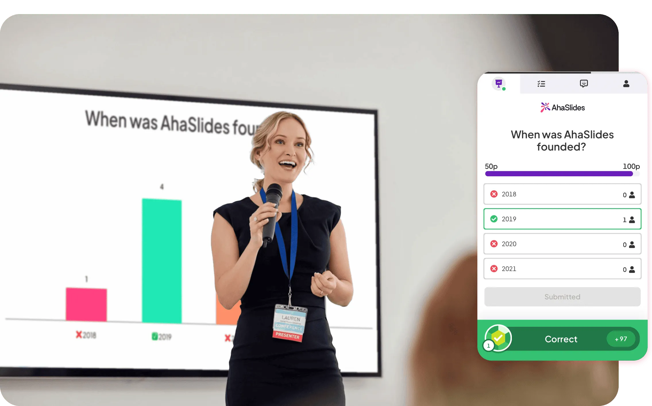 Nakakaakit ang AhaSlides ng mga manonood gamit ang mga live na pagsusulit