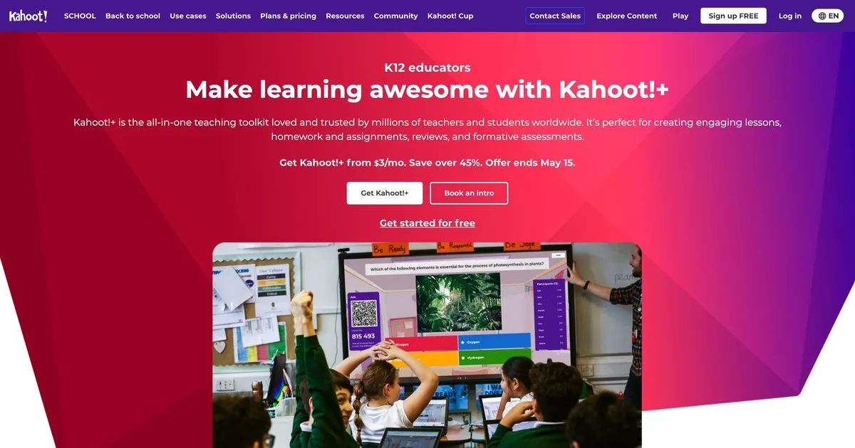 Kahoot! digital na kagamitan sa silid-aralan