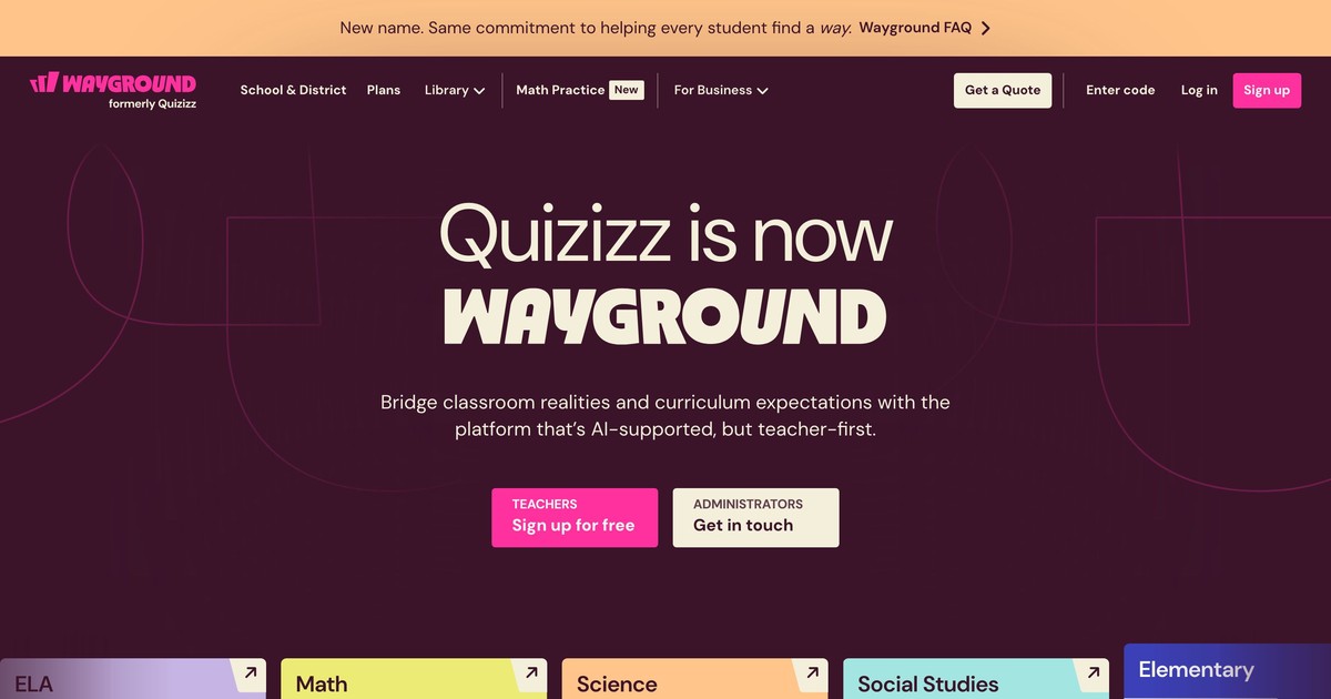 Wayground digitālās klases rīks