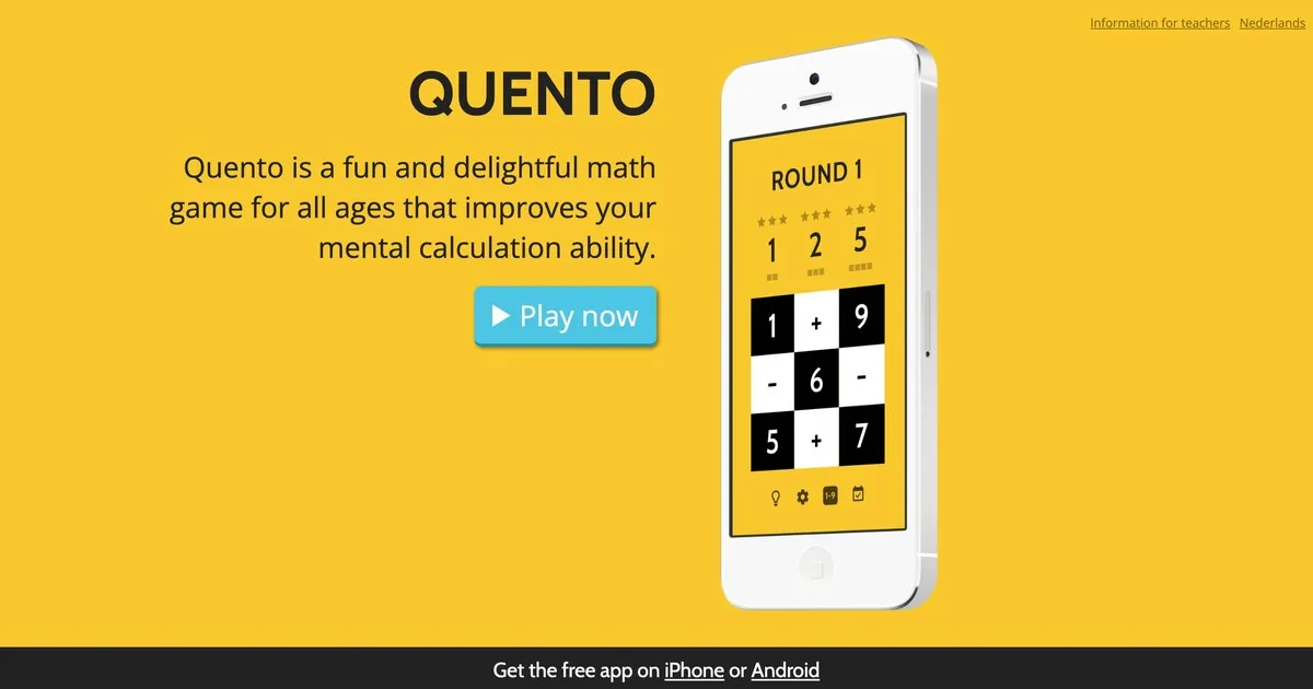 Quento, un jeu de mathématiques et de puzzles numériques pour les élèves