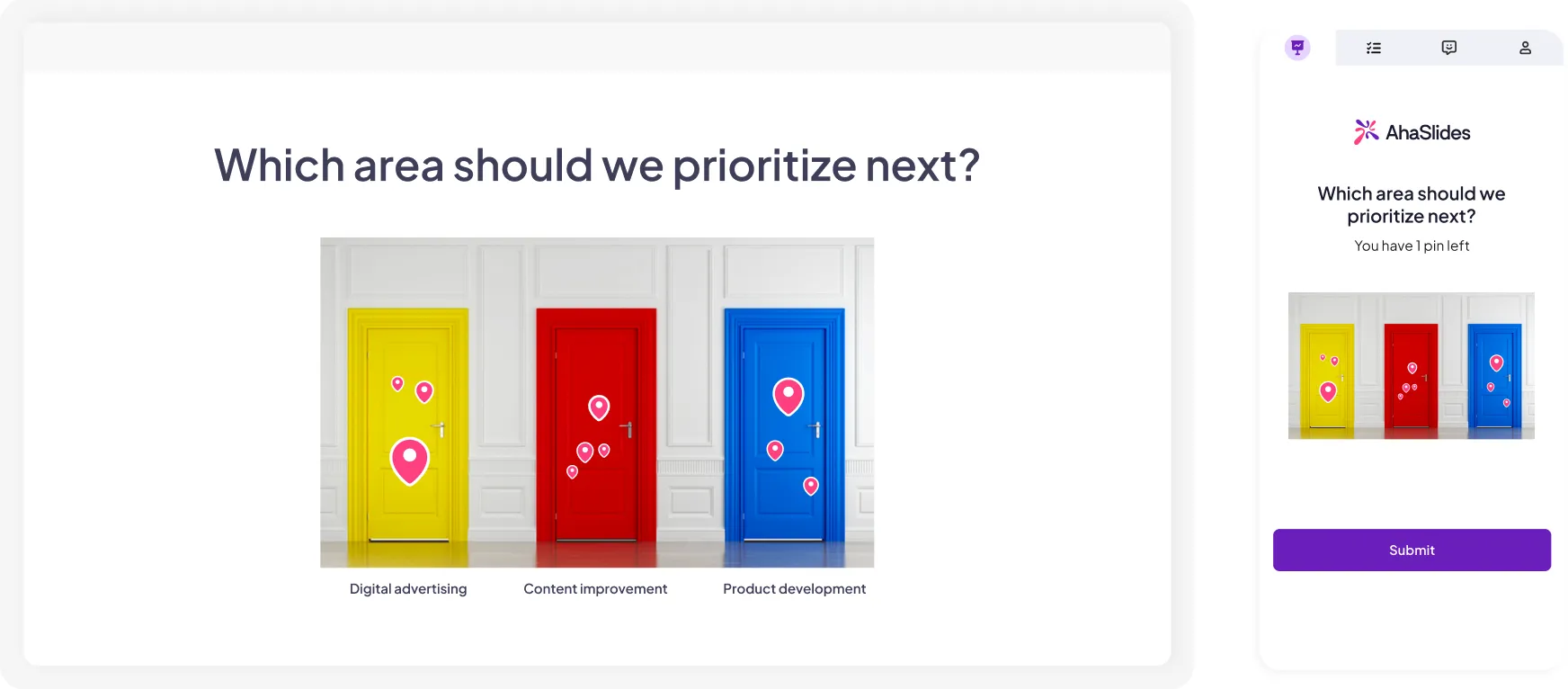 En kort svarquiz på AhaSlides