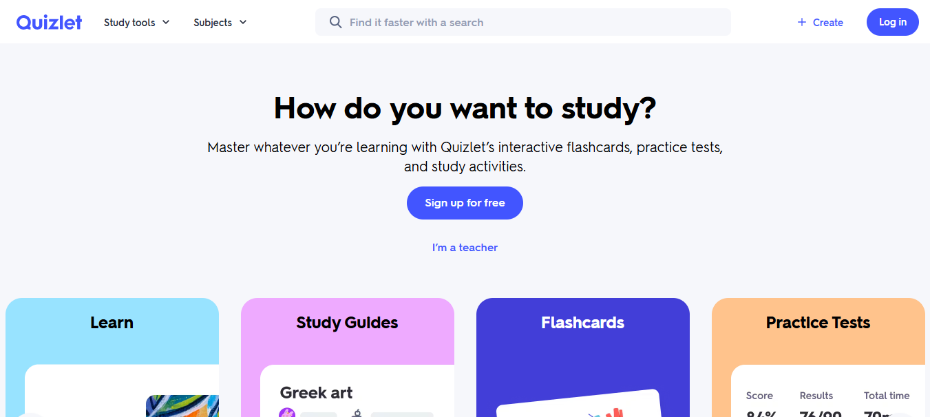 Quizlet digitālās klases rīks