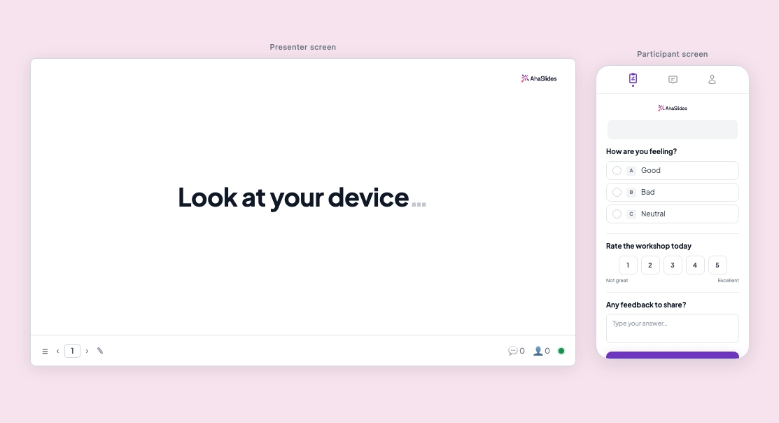 Instrumentul gratuit de sondaje AhaSlides
