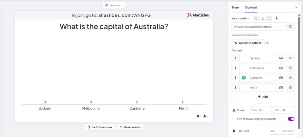 minuteur de quiz