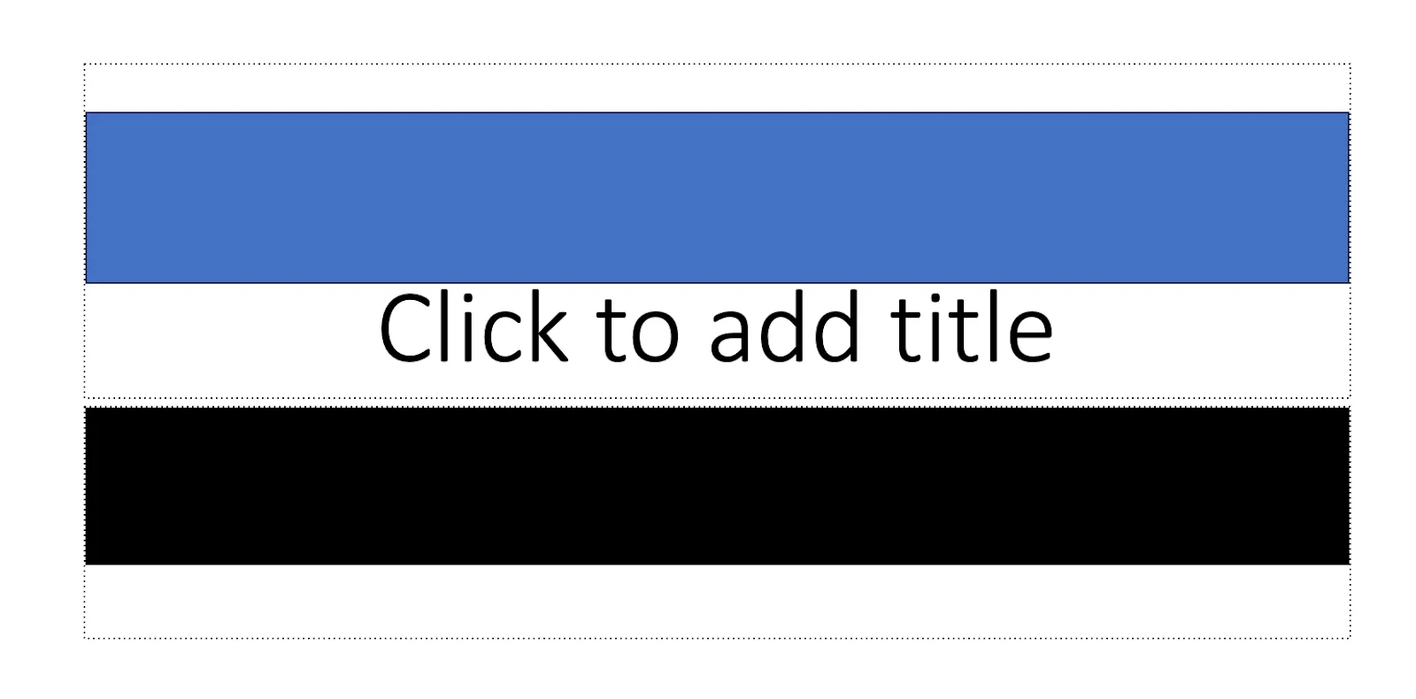 Dessinez 2 rectangles sur votre diapositive - Comment ajouter une minuterie dans PowerPoint