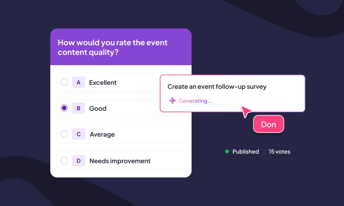 Antarmuka pembuat presentasi AI AhaSlides