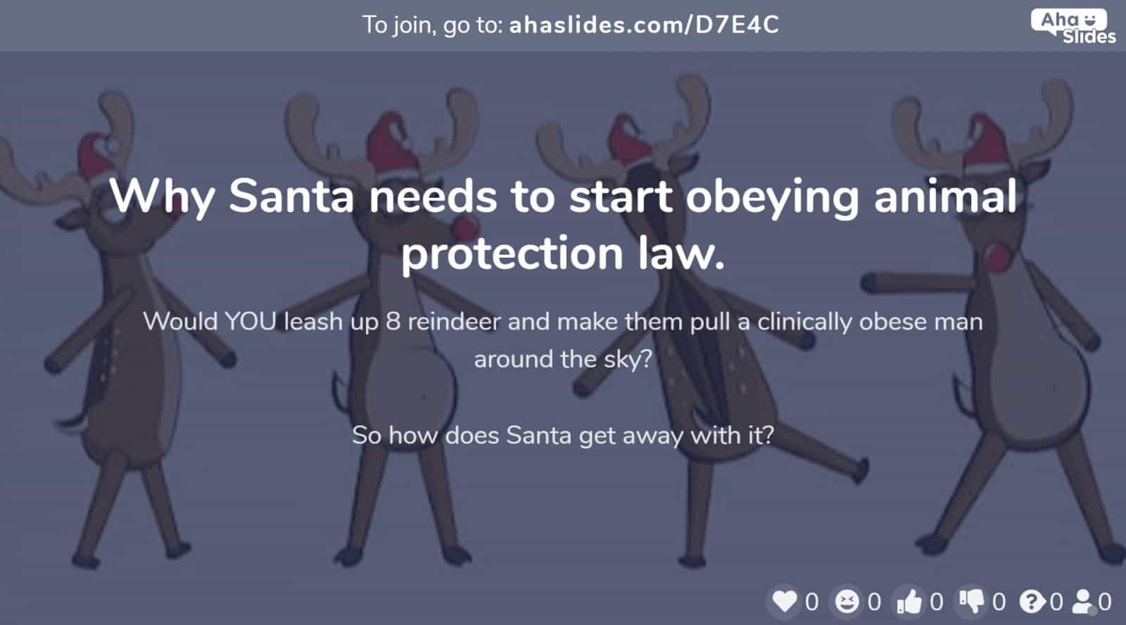 10 Vollig Kostenlose Ideen Fur Virtuelle Weihnachtsfeiern Fur Tools Vorlagen Ahaslides