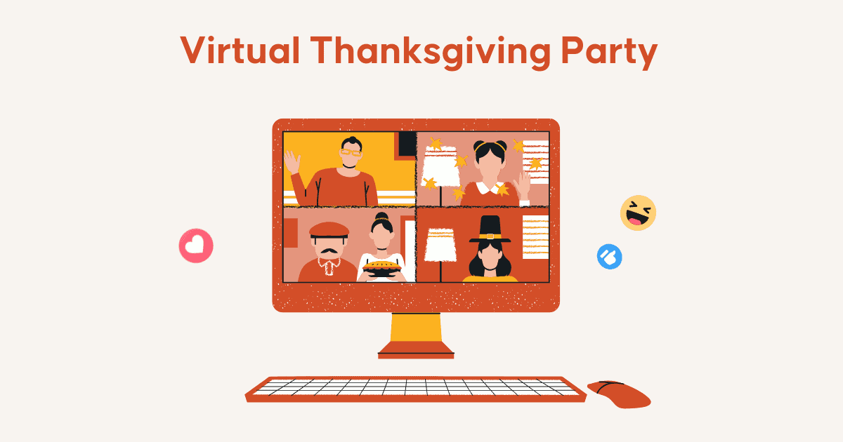 Virtual Thanksgiving Party 2025: 8 أفكار مجانية + 3 تنزيلات!