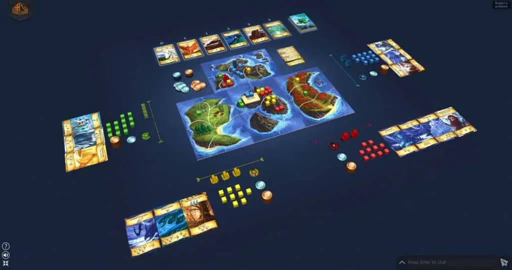 Virtuální deskové hry hrané zdarma na Tabletopia.