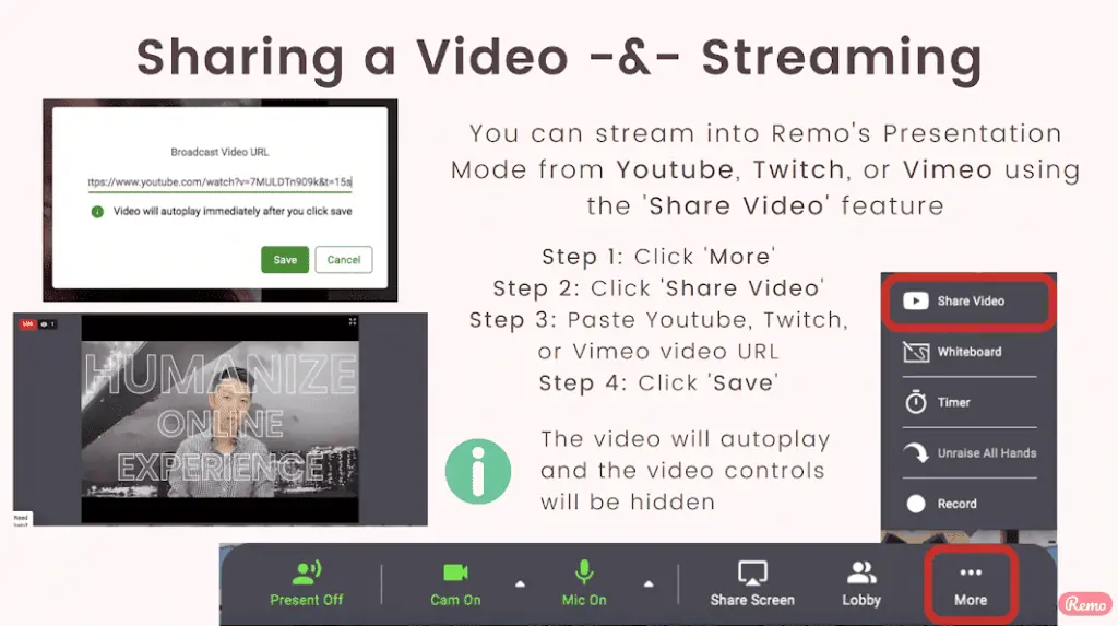 Nuduhake video minangka langkah penting kanggo nguasai presentasi virtual