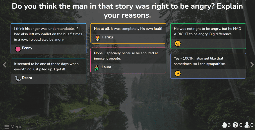 Diskusijos apie „AhaSlides“ naudojimas kaip mokinių įtraukimo strategija pamokose.